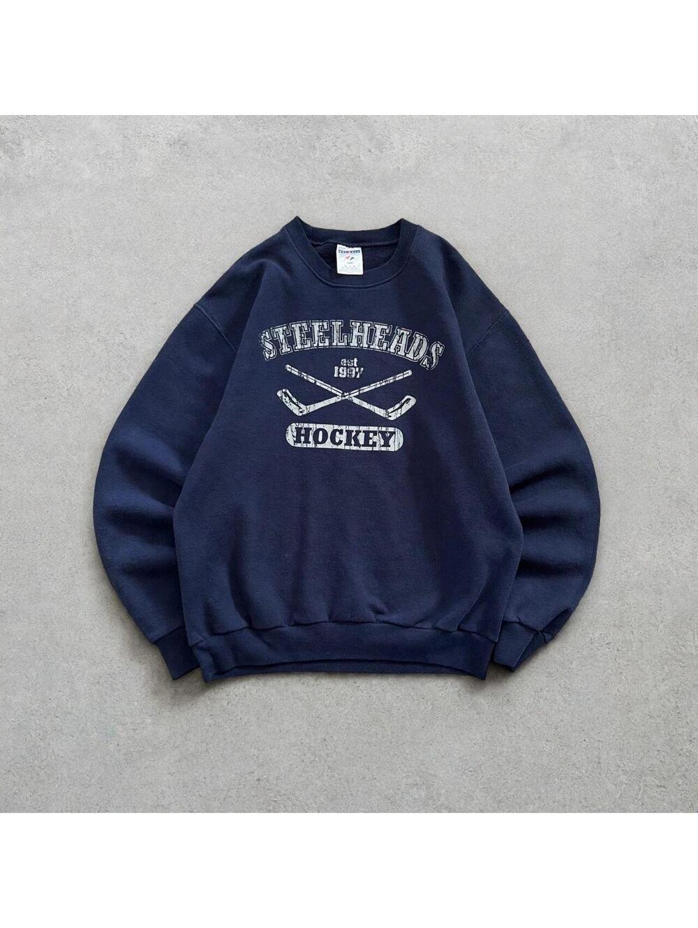 Vintage Y2K Steelheads Hockey Sweatshirt